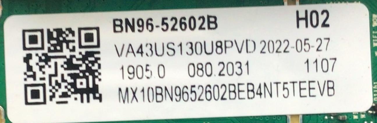 MAIN PARA TV SAMSUNG 4K·UHD·HDR / NUMERO DE PARTE BN96-52602B / KANT_SU2E_AU7000 / KANT_SU2E_AU7000_TSA5749M / BN9652602B / PANEL CY-BT043HGCV7H / DISPLAY PT430GT01-01 / BN96-50367A / BN9650367A / MODELO UN43TU700D / UN43TU700DFXZA XG19 - Imagen 3